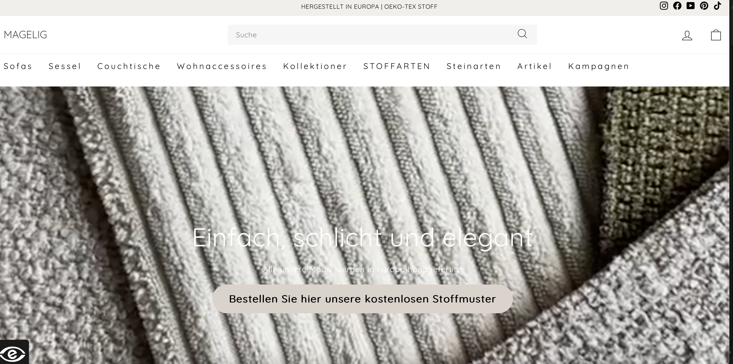 Handgefertigte Sofas & Marmortische im dänischen Design
– MAGELIG DE