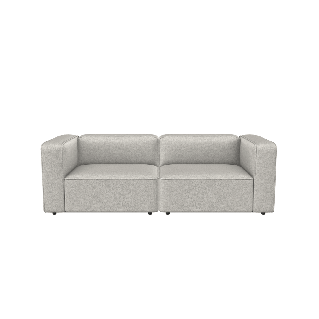 Create Roomy modulsofa i lys grå, produceret i Europa med dansk design, perfekt til mindre rum.